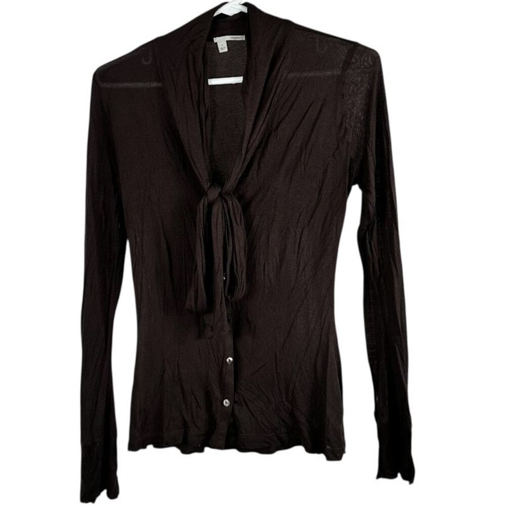 Halogen Brown Long Sleeve Dress Shirt Small